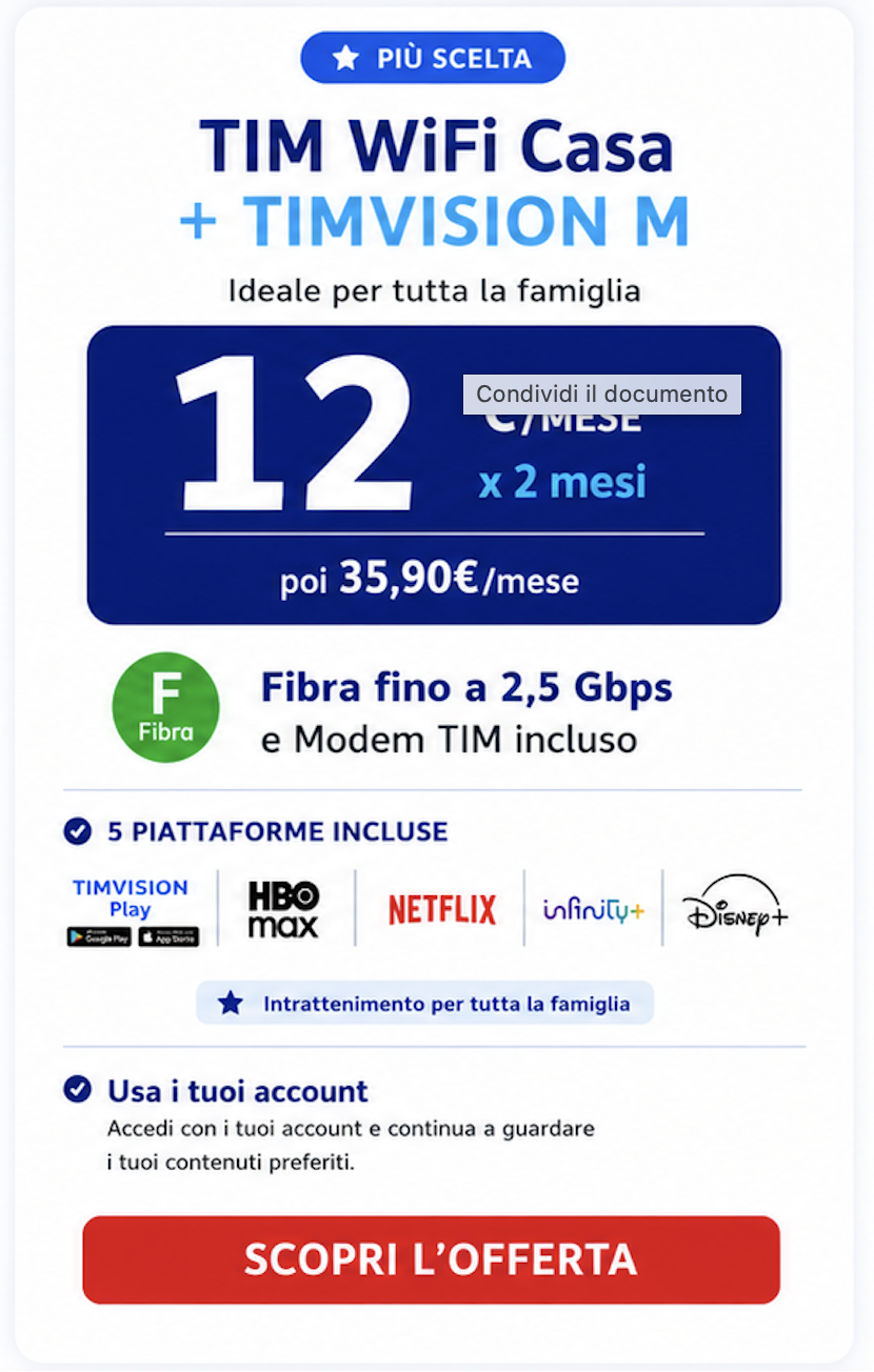 TIMWIFI CASA + TIMVISION PROMO ESTATE 2