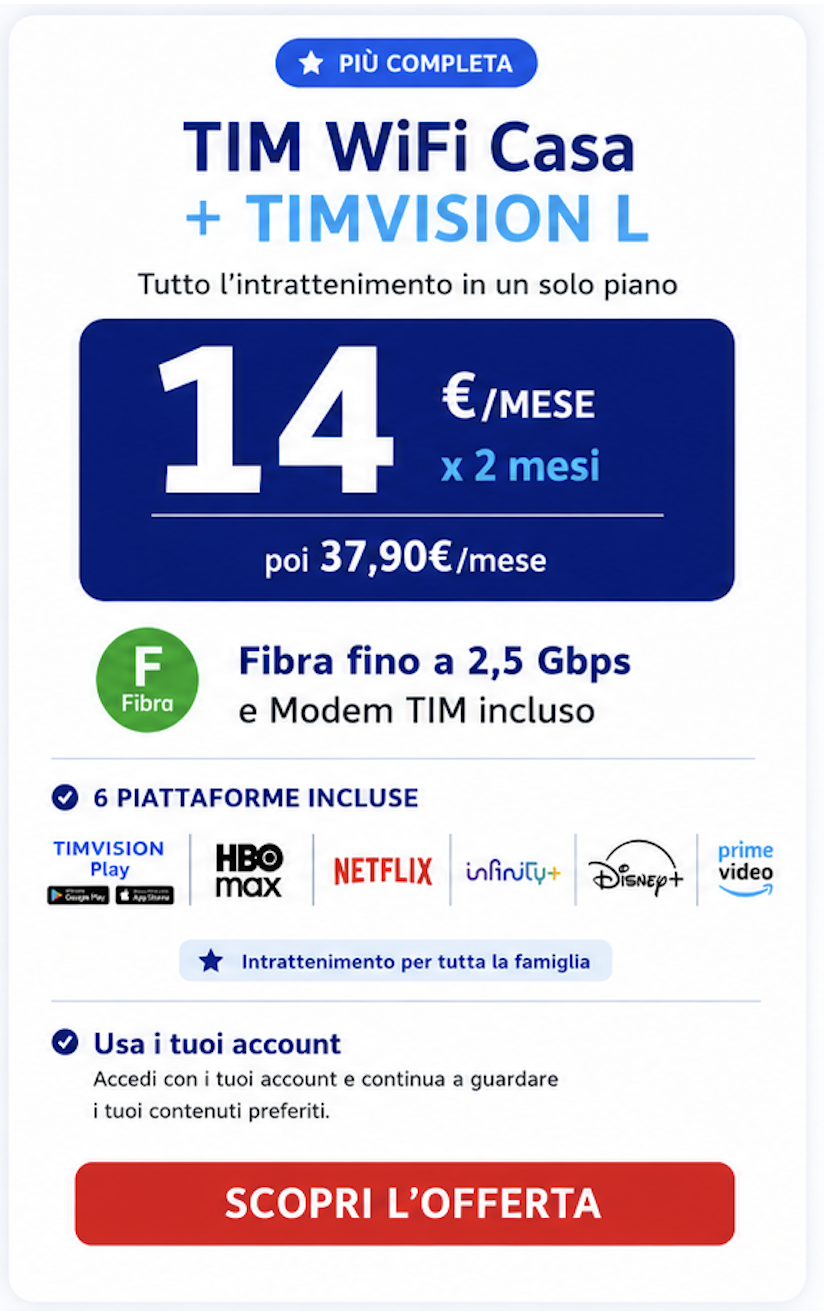 TIMWIFI CASA + TIMVISION PROMO ESTATE 3