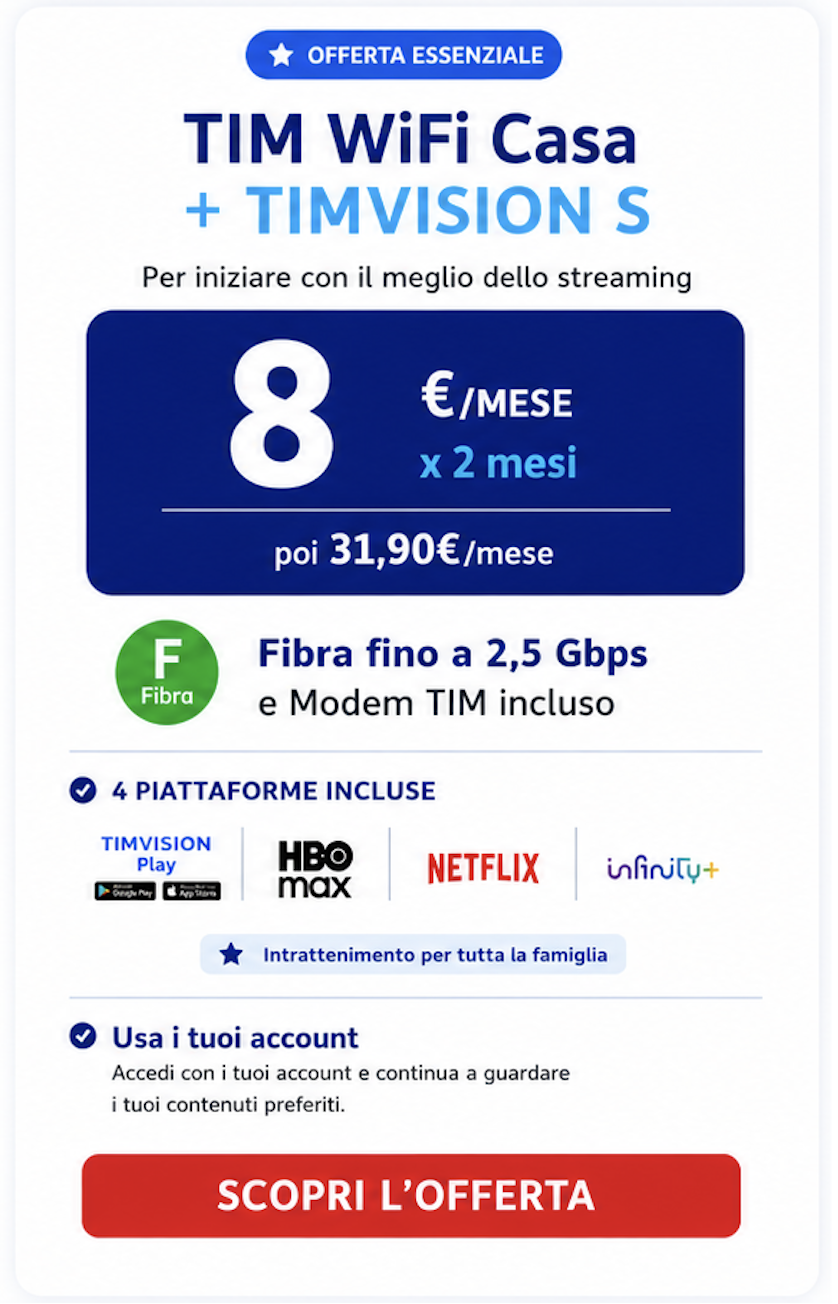 TIMWIFI CASA + TIMVISION PROMO ESTATE
